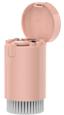 Eacam Kit de Nettoyage, Outils de Nettoyage D'écran de Clavier, Conception Portable avec Souffleur à Vent élevé, Extracteur de Touches, Extracteur D'axe, pour Les Voyages et Une (Rose)