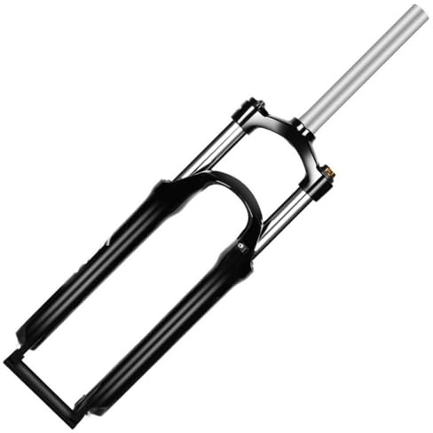 ZGHNASHUN MTB framgaffel 26/27,5 29 tum Löpfjädring Blockering Stötdämpare 50/65/80 100 mm Axel Skivcykel Fjädertråd (26 tum vit)