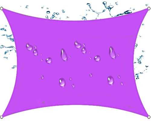 YWBXSHKD Vela Ombreggiante Rettangolare 5x5m, Vela Ombreggiante Impermeabile, Vele Ombreggianti Protezione Raggi UV 95%, Vela Parasole per Terrazza, Giardino, Balcone