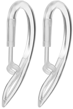 DECOMELODY Crochets d'oreille Réglables en Silicone pour Écouteurs sans Fil, Design Rotatif, Anti-Perte, 2 Pièces, Accessoires Légers pour Usage Quotidien et Sport