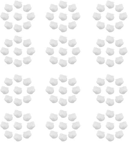 Housoutil Algodón quitamanchas doméstico en bolas white, 2 paquetes de 100 unidades para limpieza y aplicación de lociones