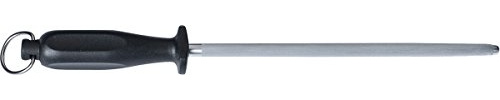 Güde Serie Omikron PPN schwarz Länge: 25cm Wetzstähle, Edelstahl, silber 39.2 x 22.6 x 7 cm, Messer - Solingen - Deutsche Qualität, robust - scharf - geschmiedet - hochwertig