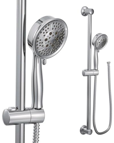 Moen 3667EP Handheld Showerhead with 69-Inch-Long Hose Featuring 30-Inch Slide Bar, Chrome