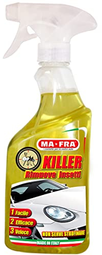 Ma-Fra, Killer, Detergente Spray per Auto, Elimina Macchie e Tracce di Insetti e Moscerini in modo Facile e Veloce Senza Strofinare, Formato da 500 ml