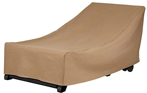 DUCKCOVERS Essential Water-Resistant 74 Inch Chaise Lounge Chair Cover, Chaise Lounge Covers Outdoor
