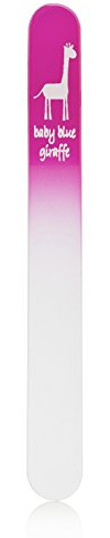 baby blue giraffe The Original Glass Baby Nail File, Pink, 1.2 g