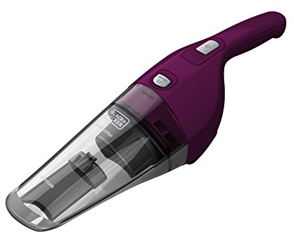 BLACK+DECKER Aspirateur de table à main sans fil, 5,4W, Sans sac, Double filtration, 370 ml, 3,6V, NVB115W-QW