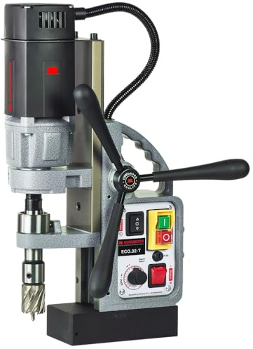 Euroboor ECO.32-T Magnetbohrmaschine - Kernbohrer max. Ø 32 mm - 220-240 Volt, Frequenz 50-60 Hertz, Anschluss EU-Stecker - Drehrichtung: Bidirektional