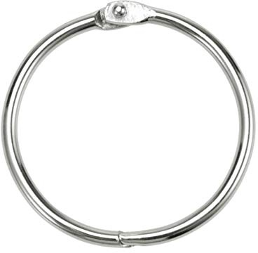 ULTNICE 10 Stück Metall Buchringe 1.77 Zoll Innendurchmesser 1.77 Zoll Außendurchmesser 0.12 Dicke Öffnbare Ringe Für Ringbuch Binder Schlüsselanhänger Scrapbooking