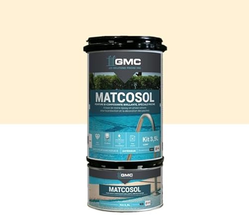 comus GMC MATCOSOL PISCINE SABLE 3,5L - Peinture piscine grande résistance au chlore