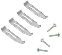 sparefixd Kit di staffe di fissaggio per piano cottura Smeg, 4 staffe