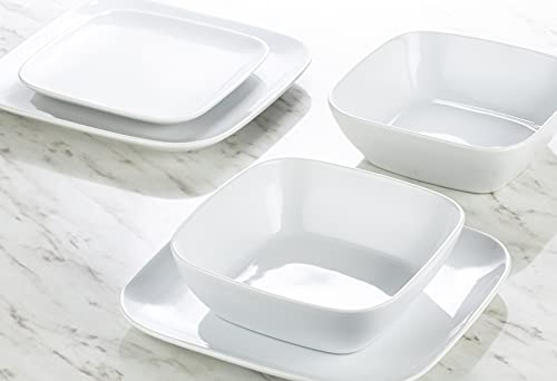 Waterside - 12 Piece Darby Square Dinner Set -White