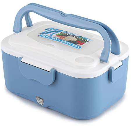 Voiture électrique chauffage boîte à lunch 1.5L Bento repas chauffe-plat Portable chauffe-plats conteneur pour bureau école voyage voiture camion(24V-Bleu)