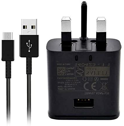 15W USB Fast Adapter Charger Plug for Samsung. Adaptive Fast Charging with 2A USB to Type C Cable 1.5M for Samsung Galaxy S22,S20,S21,S10,S9,S8,S7,A17/A16/A15/A14/A33/A36/A52,Note10,Note9/8