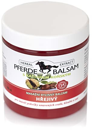 Vivaco | 500ml Pferdebalsam WÄRMEND für Mensch mit Kräuterextrakten bei Knie-, Gelenk-, Nacken-. Muskelschmerzen, sowie Arthrose u. Rheuma - wärmesalbe, Pferdesalbe, Sportgel