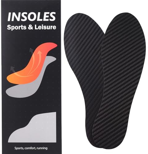 Plantilla de carbono para zapatos rígidos para hombres y mujeres, placa de pie para Hallux Rigidus, puntera de césped (9.65 pulgadas/245 mm, 7 de hombre/8 de mujer, 1 par)