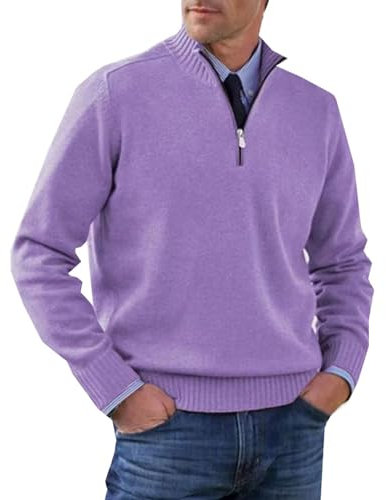 LAZIRO Herbst Und Winter Herren Rollkragenpullover Mit ReißVerschluss Einfache Mode Warmer Pullover FüR MäNner