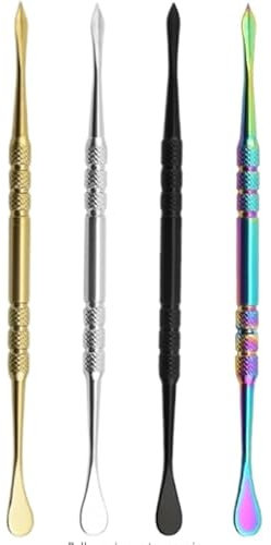 4 Stk Wachsschnitzwerkzeuge,Edelstahl Modellierwerkzeug,Doppelköpfiges Sculpting Werkzeug,Ton Wachs Schnitzwerkzeug,12cm Wachs Schnitzer Werkzeuge für Wachs Keramik Skulpturen Bildhauen Schaben Formen