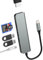 Hub USB C Adaptateur USB3.0 HDMI SD Micro SD Type C Multiport Station d'accueil (6 en 1) pour Apple iPhone15 Pro MacBook pour iPad Adaptateur Câble OTG Lecteur de cartes Multiport compatible pour