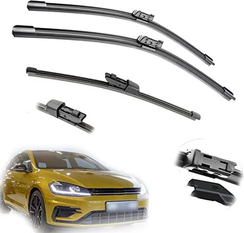 DWDUI 26 18 11 Auto Front Heckscheibe Scheibenwischerblätter Bürsten Cutter Zubehör Für V&w Für Golf 7 MK7 Fließheck 2012 2013 2014 2015 2016 2017 2018
