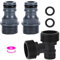 SANTUO Garden Hose Pipe Connector 1/2 inch Male Threaded Tap and Connector 3/4 inch Male Connector Plastic Threaded Tap Adapter for Garden Nozzle