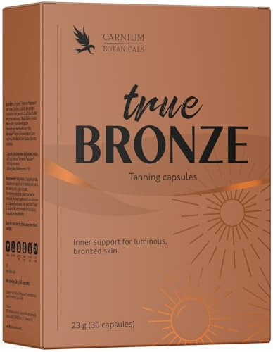 Carnium Botanicals True BRONZE – Bräunungskapseln, 30 Stück
