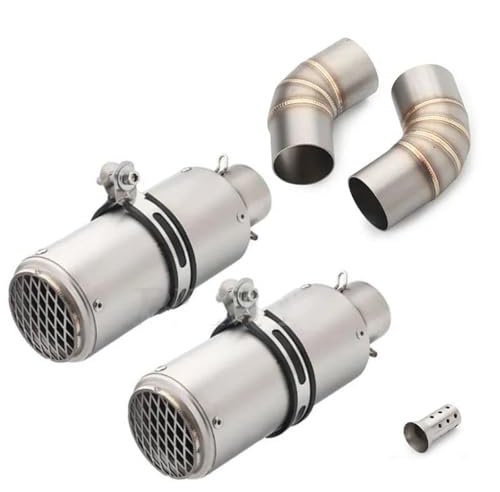 Tubo Di Scarico Per Motocicletta Tubo Di Collegamento Centrale Centrale Con Terminali Di Coda Silenziatore Per Ducati Per Monster 695 696 795 796 1100(Style 6)