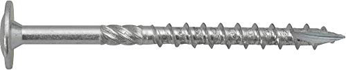 SWG 191 108 080 19 Holzschrauben, 8 mm, 80 mm, Innenvielzahn, verzinkter Stahl, 80 Stück