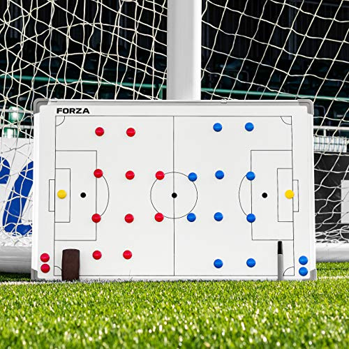 FORZA Fußball Trainingstafeln │ Fünf Fußballtaktiktafeln, die einfach zu abwischen sind│ Stifte Werden enthalten │ 5 erhältlich (90cm x 60cm Trainingstafel)