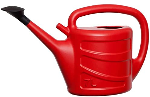 ACCURATE 7L Red Watering Can - Lightweight, Indoor & Outdoor with Detachable Sprinkler Rose Head