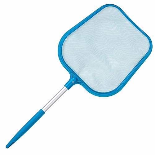 U.S. Pool Supply Professional Spa, Hot Tub, Pool Hand Leaf Skimmer Net, 26 Long with 12 Aluminum Pole - Fine Mesh Netting, Cleanout Leaves, Debris
