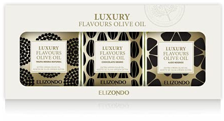 Elizondo - Aceite de oliva virgen extra - Estuche Luxury Flavours 3 x 200 ml