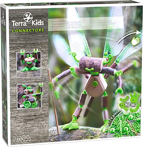 HABA - Forêt Terra Kids Connectors Kit Skogshjältar - Utomhusspel-8 År och äldre-306308, Vit, 306308
