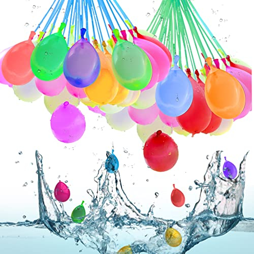 LEBEXY Wasserballons Selbstschließend | Water Balloons 60 Sekunden Schnellfüller | Wasserbomben luftballons Balloons selbst verschließend ohne Knoten | Schnellbefüllung & Binden von Knoten, 333 Stück