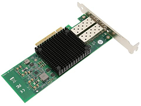 Carte Réseau Serveur SFP Double Port, Contrôleur Réseau 10G à Puce 82599Es, Optimisation Flexible du Réseau, Taux de Transfert 10 Gigabit Ethernet 10 000 MBps, Conception D'économie D'énergie PCIEx8