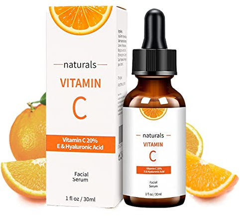 Vitamin C Serum for Face Skincare Serum 20% Vitamin C with Hyaluronic Acid,Vitamin E Moisturiser Face Women Skin Care Anti Aging Brightening Wrinkle Facial Serum(30 ml) (Vitamin C)