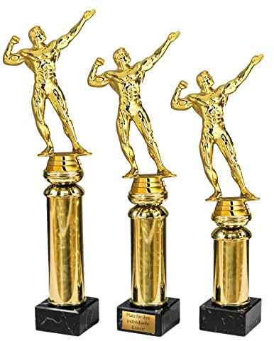 eberin · Bodybuilder Pokal · Fitness · Bodybuilding · Sport · Sportwettkampf · Ehrenpreis · Pokal · Trophäe · Award · mit Wunschgravur in 3 Größen