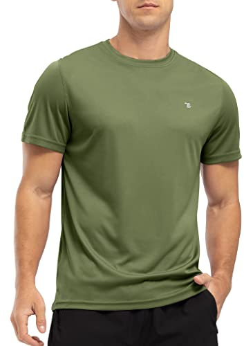 YSENTO Herren Rashguard Schwimmshirt UV Shirt Schnelltrocknend Kurzarm Sommer Sonnenschutz Wasser Shirts