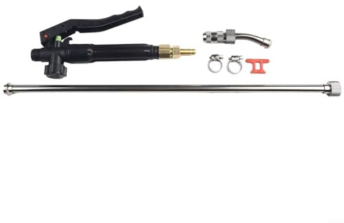 Pulvérisateur en métal, buse réglable, poignée d'interrupteur verrouillable, lavage de voiture universel