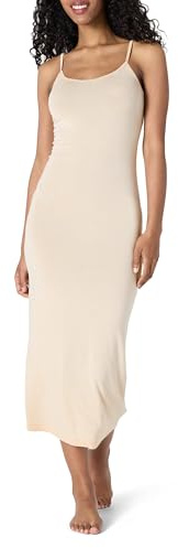 Amazon Essentials Women's Soft Modal Sleepwear Slip Dress, Pearl, S