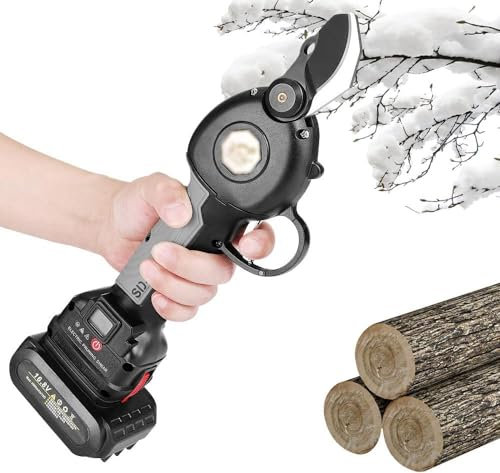 Forbici da potatura senza fili, forbici da potatura professionali per rami di alberi alimentate a batteria, forbici elettriche con diametro di taglio di 30 mm per potatura e innesto in giardino