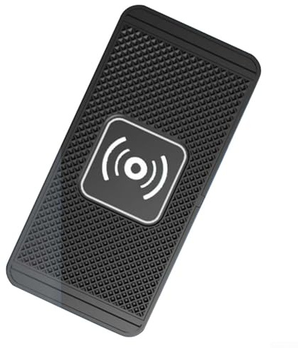 Kabelloses Auto-Ladepad, 15 W Schnellladegerät, rutschfest, DIY schneidbares Design für Mittelkonsole, stoßfeste Silikonmatte (A)