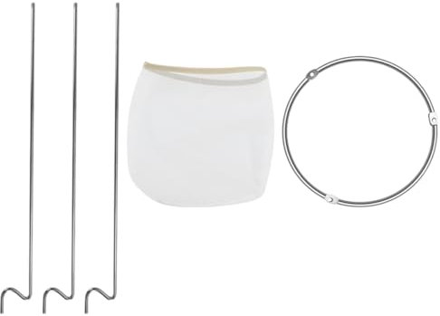 ULTECHNOVO Jam Strainer Stand Reusable Stainless Steel Mesh Filter Bag Large Food Straining Set for Kitchen Coffee Tea Wine Filtering and Home Use