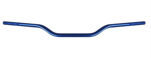 Guidon Accossato pour moto, haltères pliés bas 7/8 universel compatible avec SX EXC CRF YZF KXF KLX RMZ DRZ Pit Bike Dirt Bike ATV Quad Motocross diamètre 22 mm-bleu