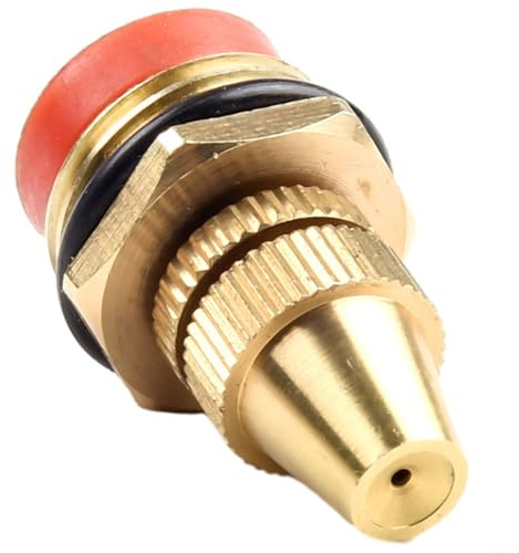 Messing Garten Sprinkler 1/2 Zoll Einstellbare Wassersprühdüse mit mehrstufiger Steuerung für Rasenbewässerung Brunnen Zerstäubung Kühlsystem DN15 Anschluss