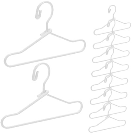 FUNOMOCYA 55 Mini Grucce in Metallo per Vestiti Bambole Bianche Appendiabiti Miniatura per Giocattolo Accessori per Armadio Casa Bambole