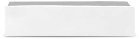 amei Der Lange Pflanzkübel aus Fiberglas (Weiß 60 x 17 x 15 cm) – Handgefertigter Balkonkasten aus hochwertigem Stonefiber – Frostsicher, UV-beständig und langlebig – für Innen und Außen