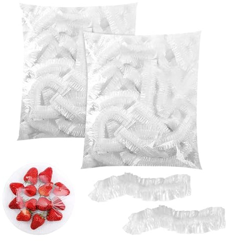 PINGEUI 1000 sacchetti per conservare il fresco, in plastica elasticizzata, per alimenti, per conservare frutta, verdura, carne, sandwich, 40 cm