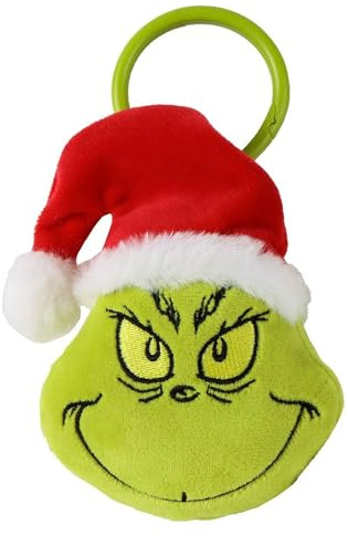 CERDÁ Life'S Little Moments - Llavero de Peluche navideño The Grinch con Gancho de Plástico – Accesorio Infantil para Mochilas, Bolsos y Estuches – Suave, Ligero y Licencia Oficial The Grinch