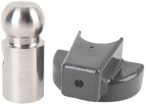 Sorandy Cerradura de Acoplador de Remolque de Alta Resistencia, Cerradura de Acoplador de Acero Inoxidable UBRP2516, de de Bloqueo de Empuje con Llaves, Ideal para Bola de 2 5/16 Pulgadas con Borde